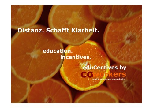 Distanz schafft Klarheit. coworkers coaching Mallorca. - Perspektive ...