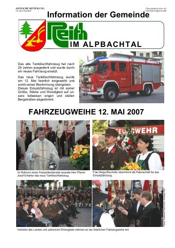 Ausgabe 2/2007 - Reith im Alpbachtal