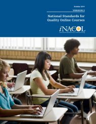 National Standards for Quality Online Courses - iNACOL