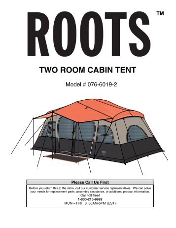 TWO ROOM CABIN TENT - rootsoutdoor.ca sc 1 st Yumpu : ozark trail cottage cabin tent - memphite.com