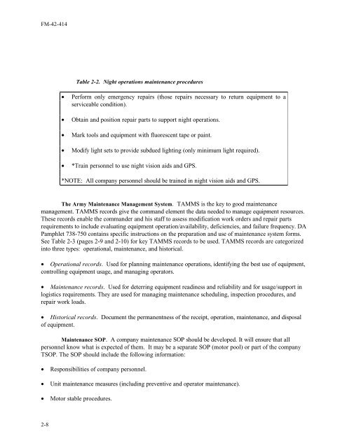 Tactics, techniques, and procedures for - Army Electronic ...