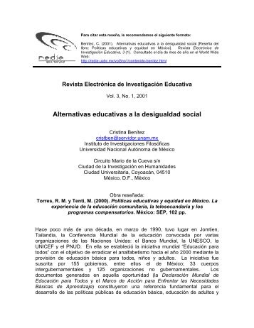 Rosa María Torres y Emilio Tenti, Políticas educativas y ... - Redie