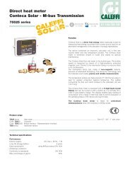 Direct heat meter Conteca Solar - Caleffi