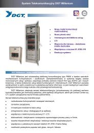 System Telekomunikacyjny DGT Millenium - teletronic