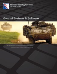 Ground Systems & Software - Teletronics Technology Corporation