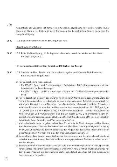 Checkliste Verkehrssicherungspflicht für Sommeraktivitäten