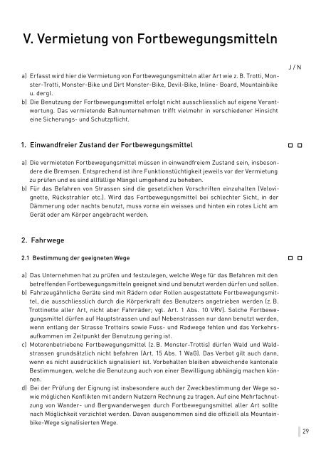 Checkliste Verkehrssicherungspflicht für Sommeraktivitäten