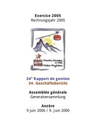 Geschäftsbericht 2005 - Transport à câbles