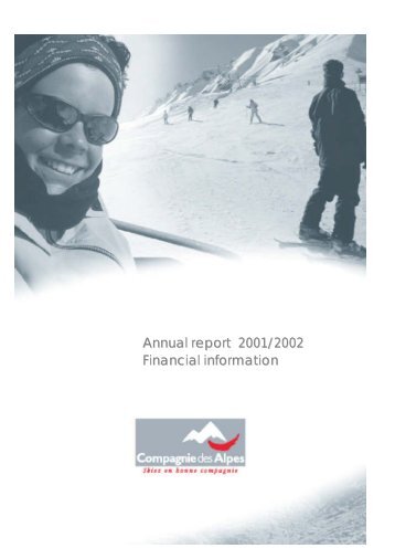 annual report - Compagnie des Alpes