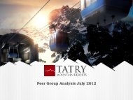 Prezentácia programu PowerPoint - Tatry Mountain Resorts