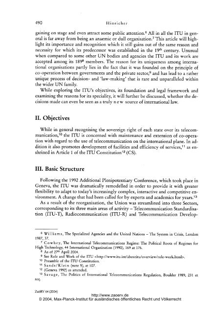 The Law-Making of the International Telecommunication Union (ITU ...