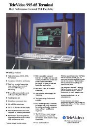 TeleVideo 995-65 Terminal