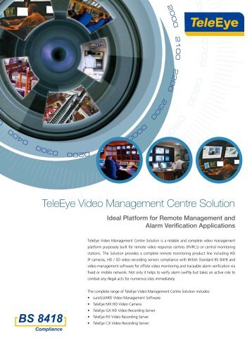 TeleEye Video Management Centre Solution