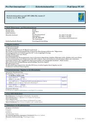 Pro Part International Sicherheitsdatenblatt Profi Spray PS 105