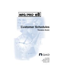 Customer Schedules 70-2796A - QAD.com