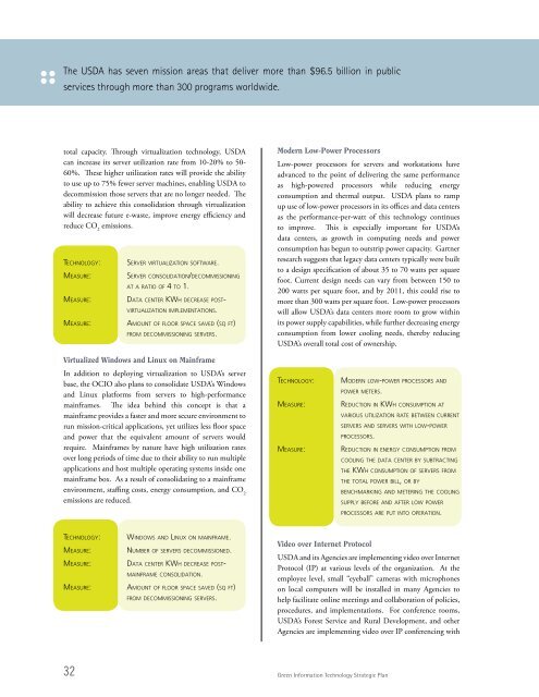 Green Information Technology Strategic Plan - Departmental ...