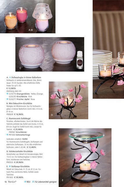 Hauptkatalog Jan-Aug 2012 - PartyLite Kataloge