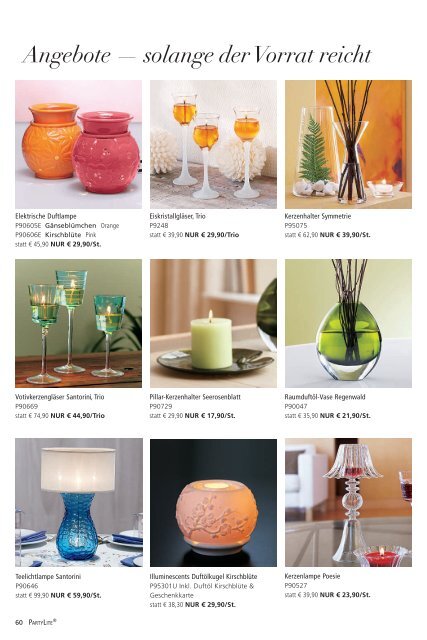 Hauptkatalog Jan-Aug 2012 - PartyLite Kataloge