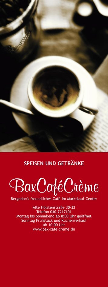 speise- und getränkekarte - bax-cafe-creme.de
