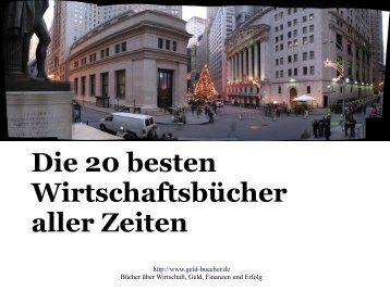 Die 20 besten Wirtschaftsbücher aller Zeiten - Geld-Bücher.de