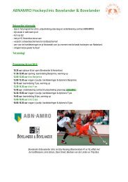 Programma en teamindeling 24 juni 2012 klik hier