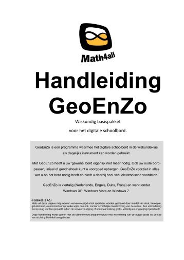 GeoEnZo 3.8 handleiding (NL) - Math4all
