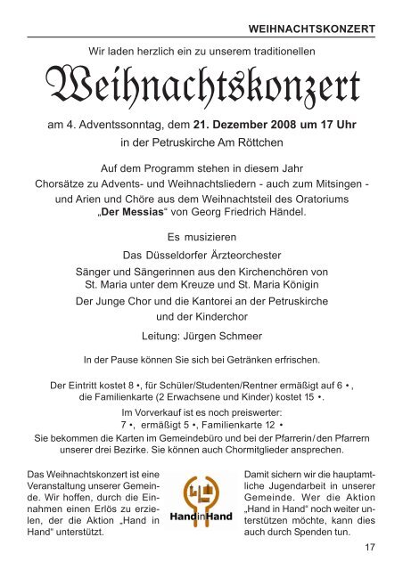 evangelisch in - Evangelische Kirchengemeinde Unterrath ...