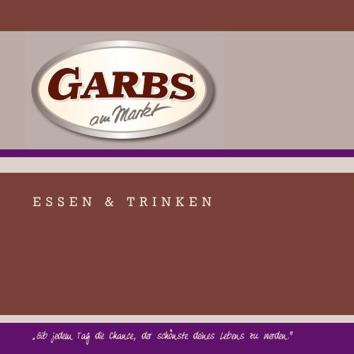 GARBS Speise- u. Getränkek. 2010 - Garbs am Markt