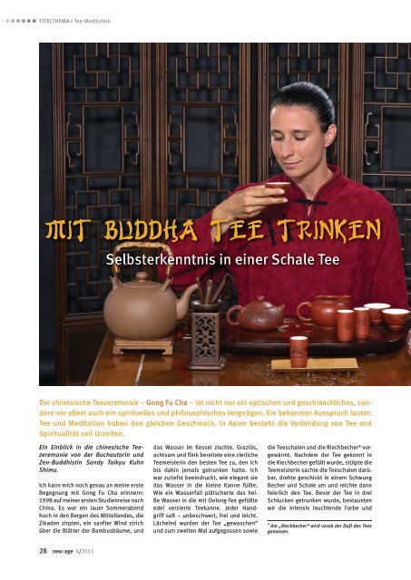 Mit Buddha Tee trinken - taikyu.ch