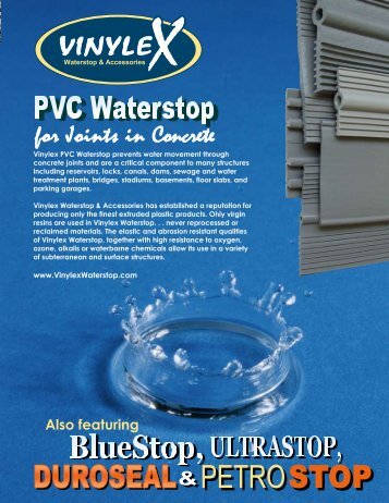 for Joints in Concrete - Vinylex Waterstop & Accessories