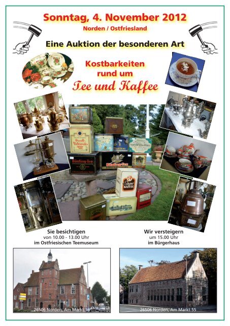 Kostbarkeiten rund um Tee und Kaffee