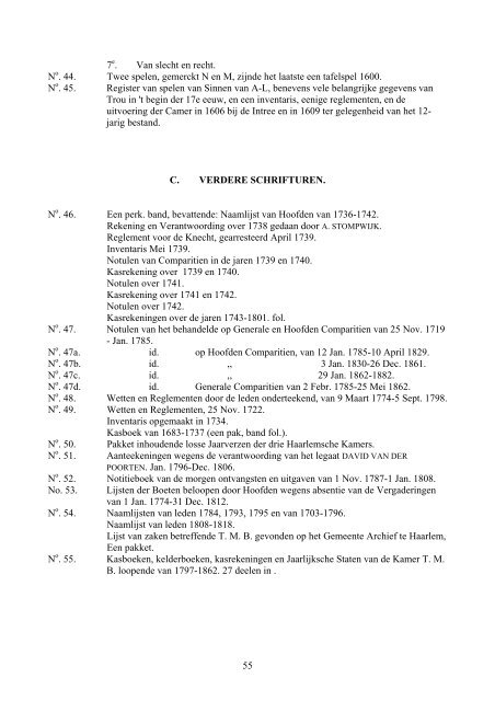 Beknopte geschiedenis van "Trou moet Blycken" 1503 - 1922