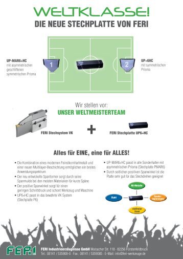 FERI - Neue Stechplatte A4.indd - bei FERI Werkzeuge