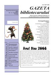 GAZETA bibliotecarului