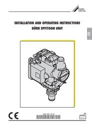 installation and operating instructions dürr spittoon unit