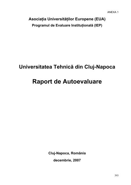 Capitolul II - Universitatea Tehnică