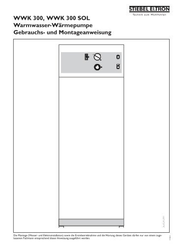 WWK 300, WWK 300 SOL Warmwasser ... - Stiebel Eltron