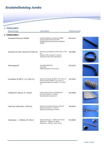 Ersatzteilkatalog Jumbo - Schwarte Jansky