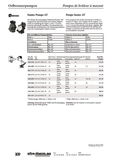 Inhalt Aperçu - alba-therm ag