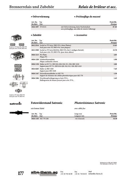 Inhalt Aperçu - alba-therm ag