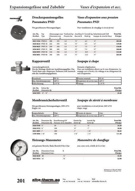 Inhalt Aperçu - alba-therm ag