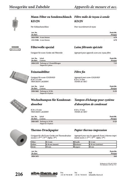 Inhalt Aperçu - alba-therm ag