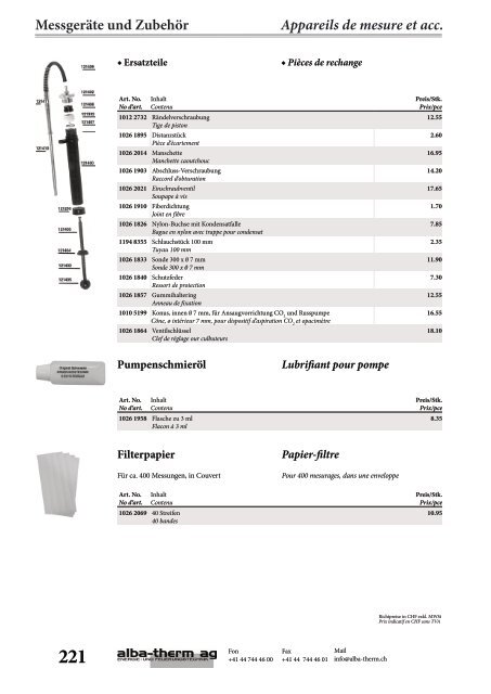 Inhalt Aperçu - alba-therm ag