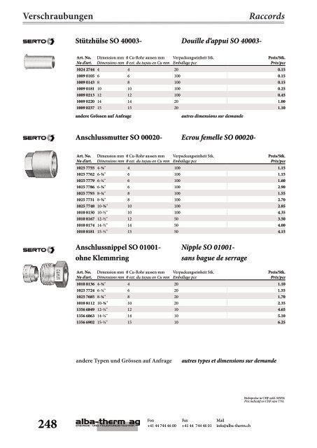 Inhalt Aperçu - alba-therm ag