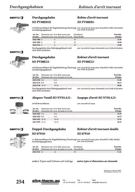 Inhalt Aperçu - alba-therm ag