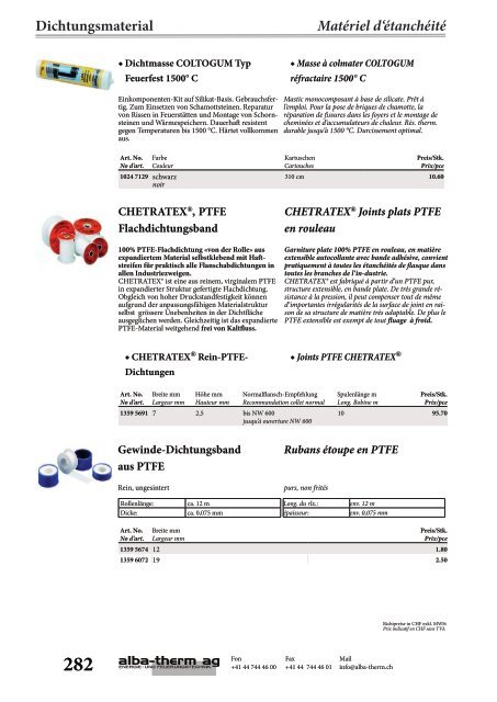 Inhalt Aperçu - alba-therm ag