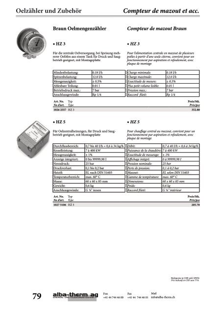 Inhalt Aperçu - alba-therm ag