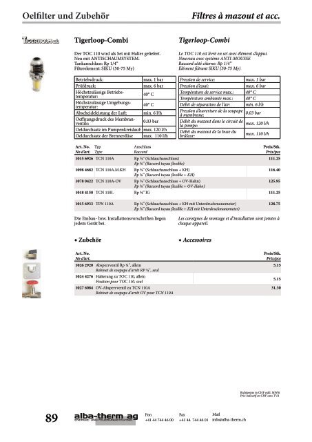 Inhalt Aperçu - alba-therm ag