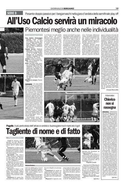 11/06/2007 Play Off - Semifinali - Partite di - serie d news