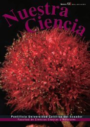 Revista Nuestra Ciencia (PUCE). - Escuela de Ciencias Biológicas ...